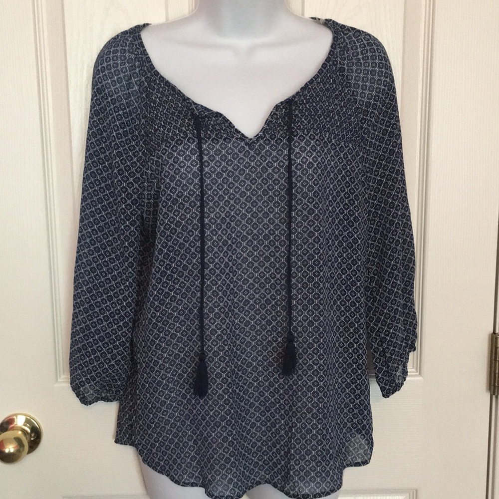 Sonoma Navy Blue Blouse